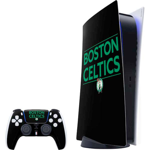 NBA Boston Celtics Standard - Black PlayStation PS5 Skins